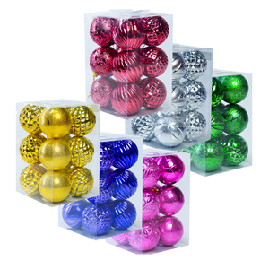 ชุดเครื่องประดับคริสต์มาสขนาด 8 ซม. 12 ชิ้น รูปทรงคละแบบ - Product Image 1