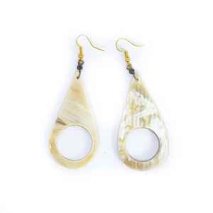 Pendientes de Mujer con Diseño Moderno de Falak World Export, 100% Cuerno de Búfalo Natural, Forma de Gota, Hechos a Mano, Estilo Vintage para Boda - Product Image 1