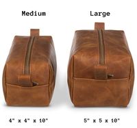 Trousse de toilette en cuir personnalisée pour homme, monogramme