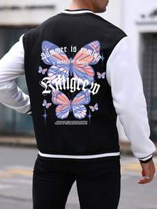 Chaqueta universitaria de lona de nuevo estilo para hombre, alta comodidad, personalizada, DFT y DTG impresa para la temporada de invierno - Product Image 4