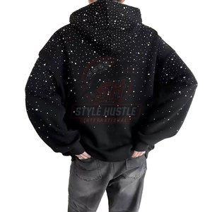 Hoodies pour hommes à strass, design unique, grande taille, basiques, vente en gros, haute qualité, streetwear, les plus vendus - Product Image 6