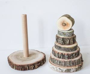 Eco-Friendly Non-Toxic Wood Stacking <b>Toy</b> <b>Montessori</b> Baby Games Heart-Sd <b>Wooden</b> Stacker <b>Montessori</b> Stacking <b>Toys</b> - Product Image 6