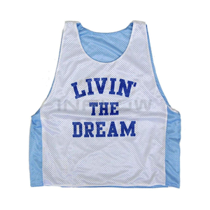 ชุดเครื่องแบบลาครอสแบบมืออาชีพชุดเสื้อ100% โพลีเอสเตอร์แขนกุดป้องกันแบคทีเรียแห้งเร็วระบายอากาศได้ดี - Product Image 4