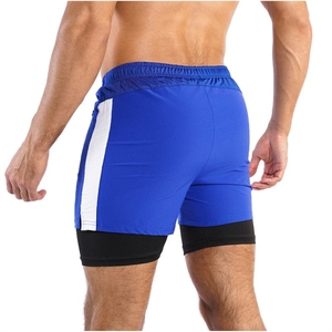 Pantalones Cortos Deportivos para Hombre, Transpirables, Elásticos, con Bolsillos Laterales, de Secado Rápido, para Entrenamiento, Gimnasio, Verano, Venta al Por Mayor - Product Image 2