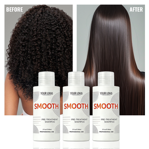 Traitement lissant à la kératine brésilienne professionnelle sans formaldéhyde pour la réparation et le lissage des cheveux - Product Image 1