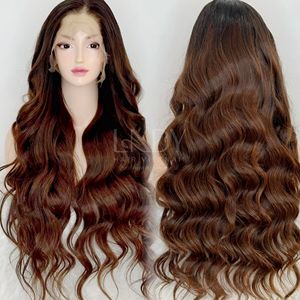 Meilleure Qualité Ondulé Couleur Perruque Frontal 13*6 HD Dentelle Vietnamien Cheveux Humains - Product Image 1