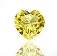 10mm Coeur Coupe Jaune Couleur Lâche Moissanite Gemstone GRA Certifié VVSD Grade Lab Créé Diamant Alternative En Gros En Vrac