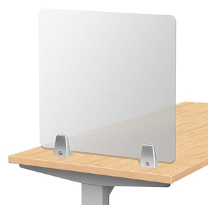 Panneaux de confidentialité de bureau en chêne massif (à fixer par pince) - Product Image 6