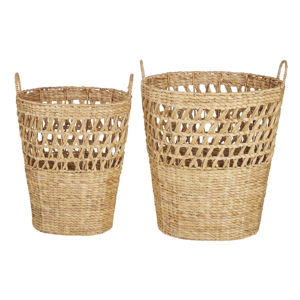 Set Of Home Inspiration Storage Baskets Seagrass Water Hyacinth Jute Basket Storage Organization Craft Home Homeware <b>Accessories</b> - Product Image 3