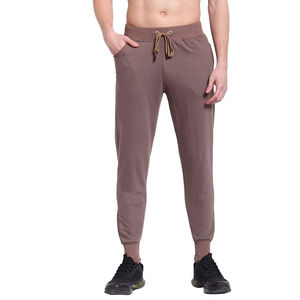 Venta al por mayor de peso pesado de algodón de los hombres pantalones de chándal Casual de pierna ancha pantalones sueltos pantalones de chándal personalizados para los hombres - Product Image 1
