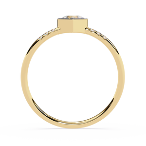 Joyería Fina, Pendientes de Oro Sólido de 14K con Diamantes Sintéticos de Corte Princesa para Mujer, Diseño Clásico de Lujo con Baño de Rodio - Product Image 5