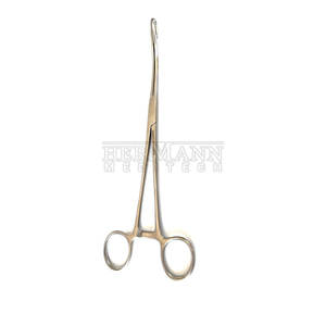 คีมจับแบบโค้งตรง ทำจากสแตนเลส ใช้ด้วยมือ ใช้ซ้ำได้ สำหรับการผ่าตัดในโรงพยาบาล ยี่ห้อ HERMANN MEDITECH มาตรฐาน ISO13485 - Product Image 2