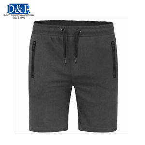 Gran oferta de pantalones cortos deportivos informales para hombre, cintura alta, cierre de cordón, algodón/fibra de bambú para correr, entrenamiento, Jogger inteligente tejido - Product Image 1