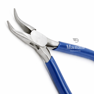 Alicates de Punta Curva de 5 Pulgadas, Acero Inoxidable, Herramienta para Hacer Joyas, Alicates de Punta Angulada de Precisión de 127 mm - Product Image 5