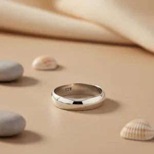 Bague en argent sterling 925 avec pierre précieuse géométrique pour homme et femme, bijoux fins, diamant taille poire, technologie de sertissage en rhodium, cadeau - Product Image 1