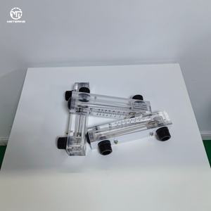 実験室用途向けステンレス鋼フロート付き高視認性低圧力アクリルガラス管ロタメーター - Product Image 3