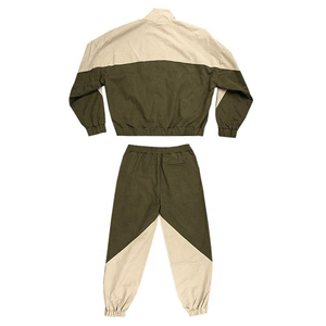 Top Trending Men's Custom Splice Color Mesh Lined Training & Jogging Wear Loose Fit Plus Size Blank Arrugado Chándales Conjuntos - Product Image 2