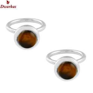 Original custom jewelry S925 sterling silver <b>tiger</b> <b>eye</b> elegant stone stackable finger <b>ring</b> wholesale gift <b>rings</b> - Product Image 2