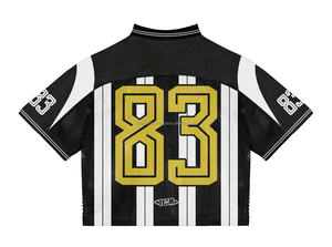 Camiseta de fútbol holgada americana 2025, camiseta bordada de Algodón 100% con camiseta de fútbol de moda holgada y estampada - Product Image 6