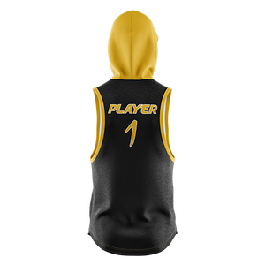 Sweat à capuche d'hiver sans manches en polaire pour homme, avec logo brodé personnalisé, avec poche - Sweat à capuche de sport et d'entraînement, vêtements de rue - Product Image 4