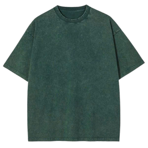 Wholesale High QualityAcid Wash T Shirts 250g Oversized Distressed Tshirt for Men 100%cotton Acid Wash T-shirts Fabric - Product Image 6