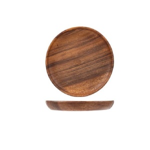 Nouvelles assiettes de présentation en bois faites à la main sans danger pour les aliments tendance pour les événements et les mariages assiettes en bois de bambou légères - Product Image 6