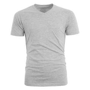V-Neck Factory Made Wholesale blank cotton <b>bamboo</b> <b>fiber</b> t-shirts custom printing men's t shirts oversized quick dry t shirt - Product Image 1