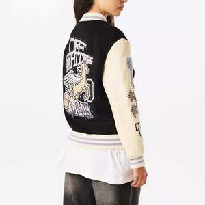 Nouvelles vestes varsity tendance pour femmes, y compris les vestes varsity personnalisées pour femmes grandes tailles et les vestes letterman pour femmes, vente en gros. - Product Image 4