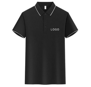 Matériau de luxe de haute qualité tissu de refroidissement respirant entreprise uniforme voyage en plein air hommes Polo T-shirt - Product Image 5