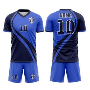 Nueva temporada, camisetas de equipo de fútbol azul, ropa deportiva de tela de secado rápido negro y amarillo, camiseta de fútbol, camiseta de fútbol - Product Image 6