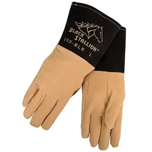 Gants de soudage Gants de soudage en peau de vache Grain Gants de soudage doublés de coton Gants de soudage confortables - Product Image 4