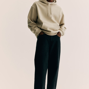 Wholesale Unisex Stock 100% Cotton Hoodie Pullover High Quality <b>Mens</b> Blank Oversized Fleece Hoodie - Product Image 5