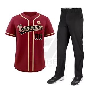 Uniforme de Béisbol 3D para Equipos Adultos, 100% Poliéster Transpirable, Nombre del Equipo Personalizado, Servicio OEM, Uniformes de Alta Calidad Más Vendidos - Product Image 1
