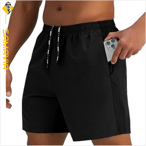 Bermuda personnalisé pour hommes, short de course respirant à séchage rapide, vêtements de sport d'entraînement avec poches - Product Image 1