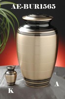 Urne funéraire personnalisée pour adulte, qualité supérieure, métal peint à la main, style européen, écologique, durable, bleue, 200/220 pouces cubes