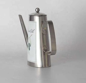 Utensilios de cocina para alimentos, vertido de aceite de oliva de acero inoxidable para uso en la cocina, botella de aceite de oliva de acero inoxidable, olla y dispensador de aceite a prueba de fugas - Product Image 3