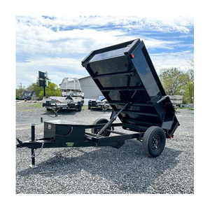 Remolque basculante de 2-3 toneladas de 4 ruedas de Venta caliente para granja usado adjunto con tractor/volquete hidráulico remolque de 3 toneladas precio bajo - Product Image 3