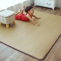 Tapis de sol en rotin Tatami matelas de sol tapis en bambou pour chambre salon-été Cool dormir enfant tapis de zone de jeu