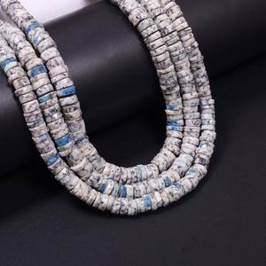 Cuentas de Jaspe K2 Facetadas en Forma de Disco Heishi de 6-7mm, Hilo Natural para la Fabricación de Joyas, Collares y Pulseras, Estilo Boutique 2026 - Product Image 6