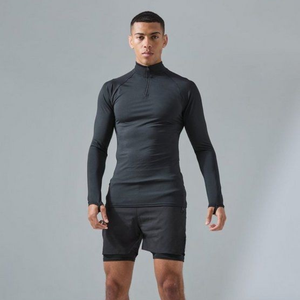 Chemises de base de golf légères et ajustées pour hommes, protection UV, évacuation de l'humidité, couleurs personnalisées, étiquette de logo, service OEM ODM - Product Image 3