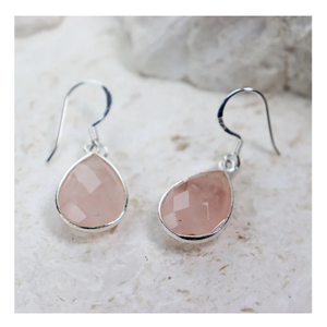 ต่างหูพลอยควอตซ์ชุบเงินสเตอร์ลิง925ทันสมัยสำหรับงานเลี้ยงและงานแต่งงาน - Product Image 3