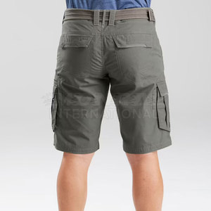 New Style Custom Made Solid Casual <b>Cargo</b> Shorts Custom Color 100% Cotton Quick Dry Elastic Waist Made in Pakistan - Product Image 5