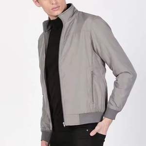 Chaqueta bomber informal de invierno unisex con diseño elegante, cuello mandarín y cremallera frontal a prueba de viento e impermeable - Product Image 4