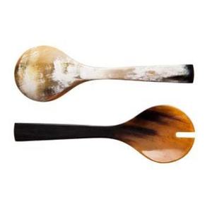 Top Selling 100% Natural Buffalo Ox Horn Spoon High Quality Handicraft Decoration <b>Polished</b> Animal Style Made Wood Sets - Product Image 4
