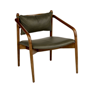 Sillón Moderno de Madera Maciza con Asiento Tapizado, Silla de Madera Minimalista para Sala de Estar, Hotel y Apartamento - Product Image 2