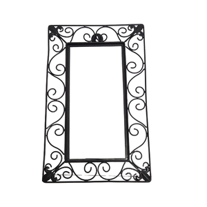 Decoración hogar Metal Rectangular antiguo oro estrecho Metal hierro marco baño/sala de estar pared espejo Decoración - Product Image 6