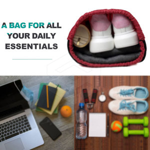 Outdoor Casual Design Foldable Soft Polyester Drawstring <b>Bags</b> Latest Trending Custom Logo Sports <b>Travel</b> - Product Image 4