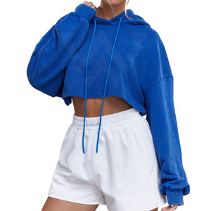 Mejor Venta de uso al aire libre Mujeres Crop Top Sudaderas con capucha Ropa de moda Durable Mujeres Crop Top Sudaderas con capucha - Product Image 1