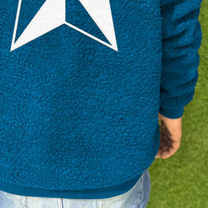 Sudaderas con capucha de lana mezclada de algodón para hombre con forro de Sherpa Diseño simple Basics Impresión digital al por mayor a bajo precio para el invierno - Product Image 6