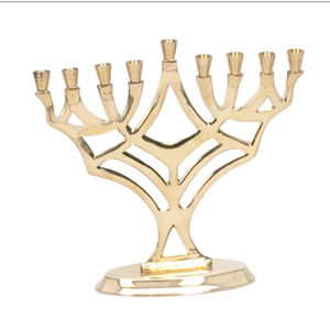 Elegant and Durable Casting Iron Menorah for <b>Hanukkah</b> Christmas for Holiday Candle Lighting Best Prices From Indian Supplier - Product Image 2